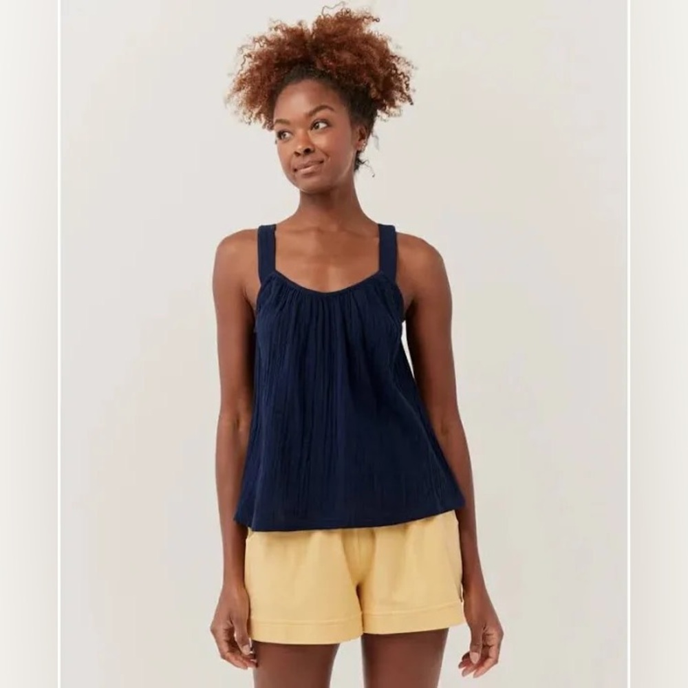 100% Organic Cotton Pact Navy Blue Women's Tank Top